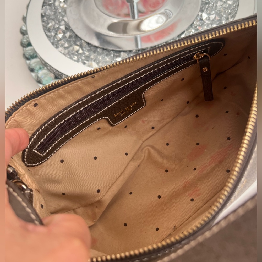 Kate Spade vintages brown Leather Cute Shoulder Bag. - Picture 8 of 10